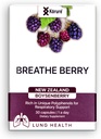 Breathe Berery Boysenberry Natural Healthy Lungs Suplemento, apoya la congestión de pecho, moco y botas general de bienestar respiratorio saludable Pulmones Suplemento