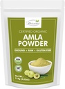 hennaco Orgánica Amla Powder Tortura Amla Powder for Cooking, Smoothies, and Juices ← Resealable Zip Lock Pouch ¦ USDA Orgánica India Pure & Natural Gooseberry Powder sometida 114 Grams (4 OZ)
