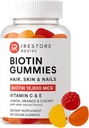 iRestore Hair Gummy Vitaminas, Vegan Biotin Gummies for Hair Skin and Nails Gummies, Hair Gummies, Biotin Gummies for Hair Growth Biotin Vitamins Hair Vitaminas Gummies for Women &amp; Men, Biotin 10000mcg