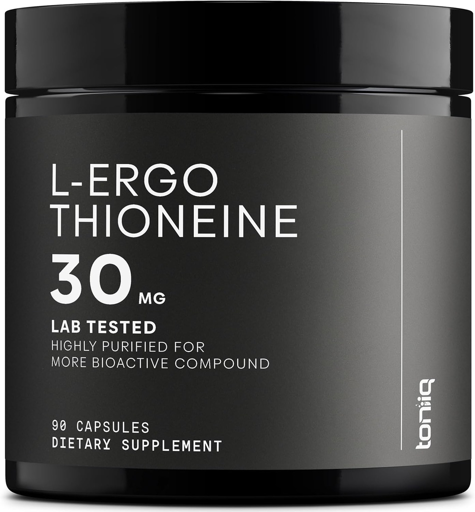 Ergothioneina con MitoPrime® de estudio clínico - alta potencia 30mg con 98% de pureza - Fermentación-Based L Ergothioneine Suplemento - Longevity and Immune Support - Third-Party Tested, 90 cápsulas