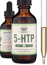 5HTP Liquid Drops - More Absorbable and Effective Than 5 HTP Capsules (60 Servings of 50mg 99%+ 5-HTP) Serotonin Supplement for Mood, Sleep, and Relaxation by Double Wood