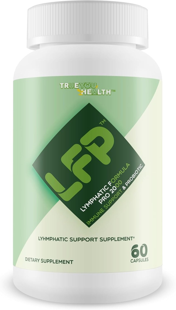 LFP - Lymphatic Formula Pro 2000 Immune Support & Probiotic - Lymphatic Support Supplement to Promote Healthy Immune System & Lymphatic Function - Aid Immune Response, Gut Health, & Overall Health