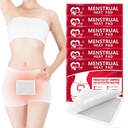 Paches menstruales, Patches de calor para calambres menstruales, Paches de terapia de calor de período portátil - 6 paquete de compresas calientes Wrap, Esenciales de viaje para mujeres