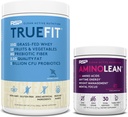 RSP NUTRITION AminoLean Pre Workout Energy (BlackBerry Pomegranate 30 Servings) con TrueFit Protein Powder (Vanilla 2 LB)