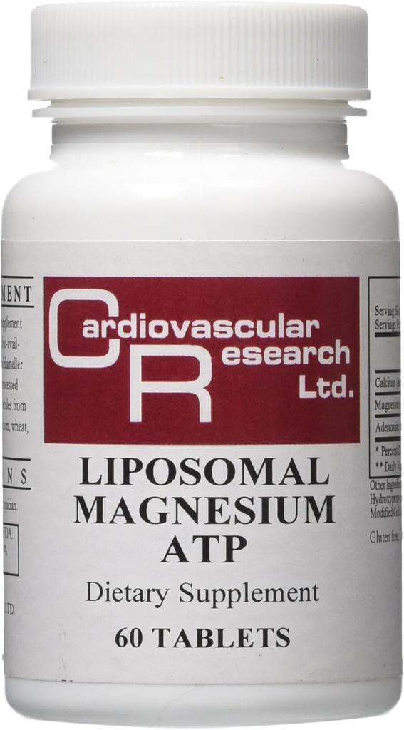 Cardiovascular Research Magnesium ATP Cuadros, 60 Cuentas