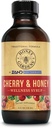Honey Gardens Cherry &amp; Honey Soothing Throat Syrup, Apitherapy Formula with Organic Raw Honey, Organic Apple Cider Vinegar, Black Cherry y Herbal Extracts, 24 Servings, 4 FL. OZ.