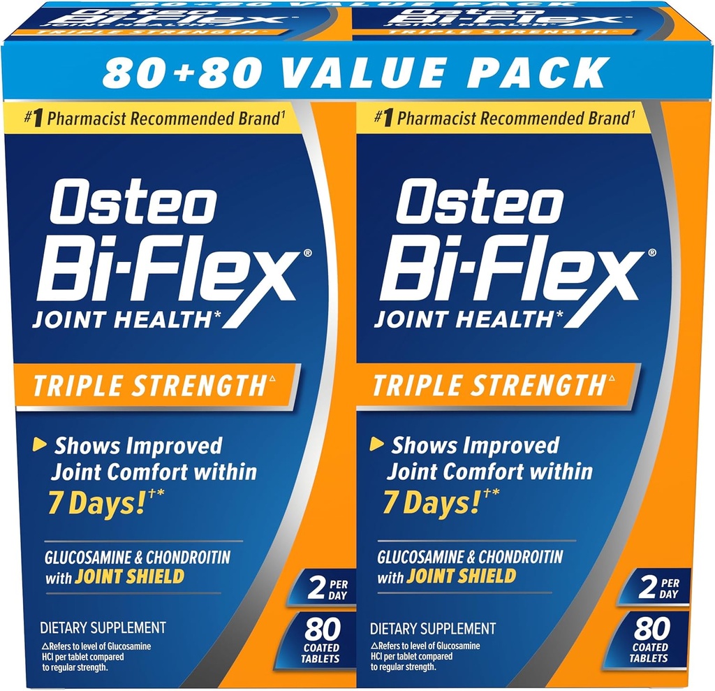 Osteo Bi-Flex Triple Strength Twin, 80 Count, 2pack