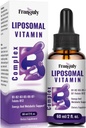 Liposomal Vitamina B Complejo Líquido Sublingual B Completo Vitaminas Suplemento para Mujeres Hombre Absorción Mejorada B12,B1, B2, B3, B5, B6,Folate,Biotin for Energy and Immune Support-2.0 oz