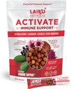 Superfood Laird Activate Immune Support Powder Drink Suplemento, 1000 mg de Vitamina C de Acerola Cherry, Elderberry, Echinacea y Reishi Mushroom, 7.75 Gram Stick, Pack de 10