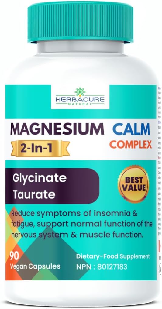 Magnesio CALM Complejo 2 en 1 Glycinate y Taurate 90 unidades EE.UU. ingredientes fuente Sólo Nuevo 2024
