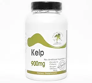 Kelp 900mg ~ 180 cápsulas - No aditivos ~ Suplementos de la naturaleza