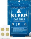 Patches de sueño para adultos, Jat Lag Sleep Aid Patches con 420 Micropuntos de ácido hialurónico, Aplica en Yintang, Acupunto anmiano, Uso continuo Cuatro Semanas, Ingredientes herbarios naturales, 8 Cuenta