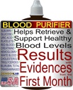 Blood Purifier to Retrieve and Support Bloodstream. Natural Supplement to Cleanse, Tonic and Strengthen Your Organs. 2 oz