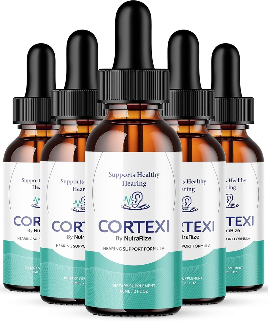 (5 Pack) Cortexi Drops, Cortexi Hearing Support Drops - Advanced Formula for Ear Health, Cortexin Drops, Cortexi 24, Supplement Drops Maximum Strength, Cortexi Reviews (150 Servings)