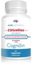 Nootropics pura - CDP Choline (Citicoline) Capsules 300 mg Capsules  60 Veg Cap Value Pack ← Ayuda Función Cognitiva y Rendimiento, Memoria, Atención y Salud Cerebro ← Bioavailable Cognizin