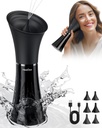 HeaDot Ear Wax Removal con temperatura de agua inteligente, limpiador de oído alimentado por agua con 6 consejos, seguro y eficaz kit de eliminación de cera de oído con 4 niveles de presión - IPX7