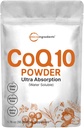 Micro Ingredientes Agua Soluble COQ10 Suplemento (COQ10 200mg Por Serving in Powder Form), 50 Gramos (8 meses de suministro), Absorción Extra, Apoyo al Corazón y la Salud Energética, Vegan Friendly