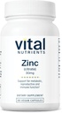 Vital Nutrients Zinc Citrate 30mg ← Fácilmente Absorbed Immune Support Suplemento* Silencio Vegan Zinc Suplemento Silencio Gluten, Dairy, Soy Free ← Non-GMO  30mg  durable 90 Capsules