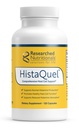 HistaQuel - HistaQuel de doble acción Histamine &amp; Mast Cell Support Fórmula - Fórmula herbal de investigación clínica con aceite de semilla de cuello negro, 120 cápsulas