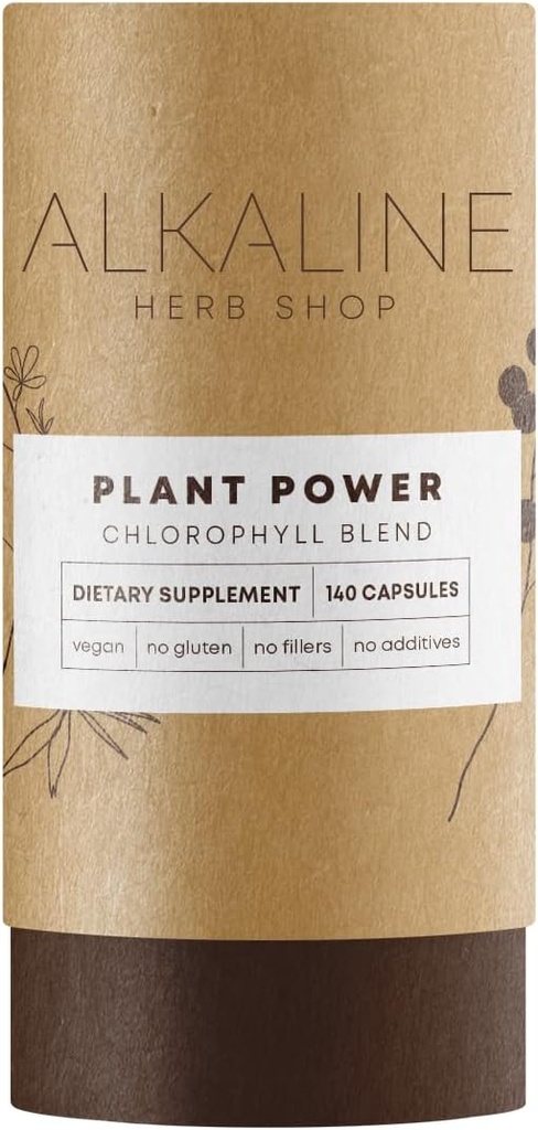 Alkaline Herb Shop Plant Power Suplemento 140 cápsulas (Chlorophyll)