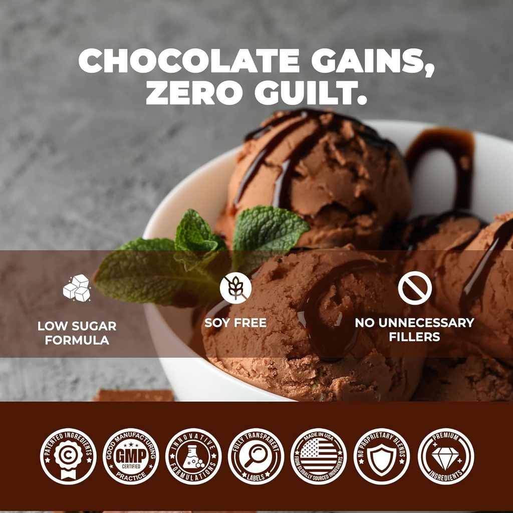 Laboratorios de Bio Subterráneo Panda Fuel Premium Protein Whey,Hydrolyzed Collagen,Casein,Probióticos, Enzymes, Keto Friendly, Time Release, 25 Servings (2.5 Pound, Chocolate Ice Cream)