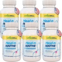 HEAL-N-SOOTHE Joint Support Supplements - Proteolytic Enzymes like Bromelain & Papain, with Boswellia, Turmeric " Ginger- Promotes Protein Digestive Function " Body Defense Wellness- 90 Count (6 Pack)