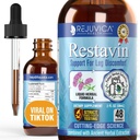Restavin - Advanced Leg Support Supplement - Liquid Delivery for Better Absorption - Vitamin C, Iron, Valerian, Turmeric, Magnesium &amp; More!