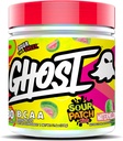 GHOST BCAA Powder Amino Amino Acids Suplemento, Sour Patch Kids Watermelon - 30 Servings - Sugar-Free Intra, Post " Pre Workout Amino Powder " Recovery Drink, 7G BCAA
