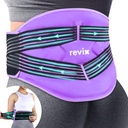REVIX Reutilizable Grandes paquetes de hielo trasero con Correas de Compresión, Ajustable Afilado de hielo inferior para Lumbar, Nerve ciática, Lining Soft Plush, Terapia de compresión fría