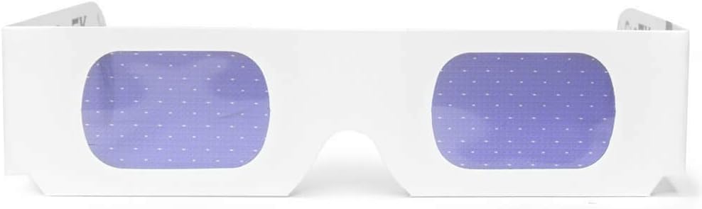 Papel Cardboard Diffraction Glasses - Grande para las luces de Navidad, fiestas, Raves, Festivales de música, espectáculos de luz, fuegos artificiales