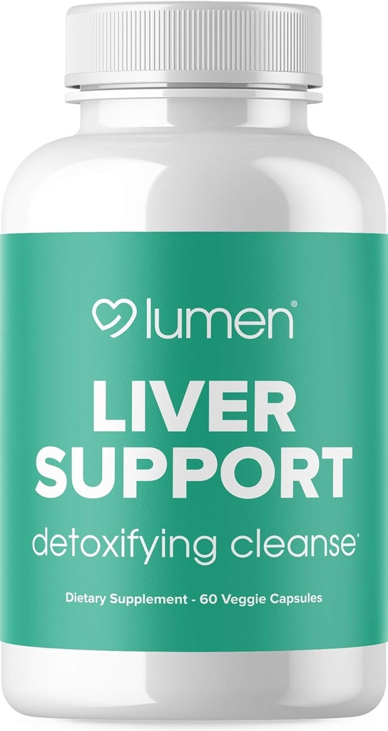 Soporte para el hígado - Powerful Detoxifying Cleanse Supplement - Contains Milk Thistle, Dandelion, Turmeric, Ginger, Beet Root, Berberine, & Artichoke Extract - 60 Vegetable Capsules (60 Cuenta (Pack of 1)