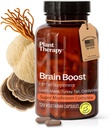 Terapia vegetal Capsules Mane Mane Mane Manufactured en USA 4 Month Supply with Turkey Tail and Cordyceps Supports Memory Focus Supplements for Women &amp; Men Brain Boost 120 Vegetarian Capsules