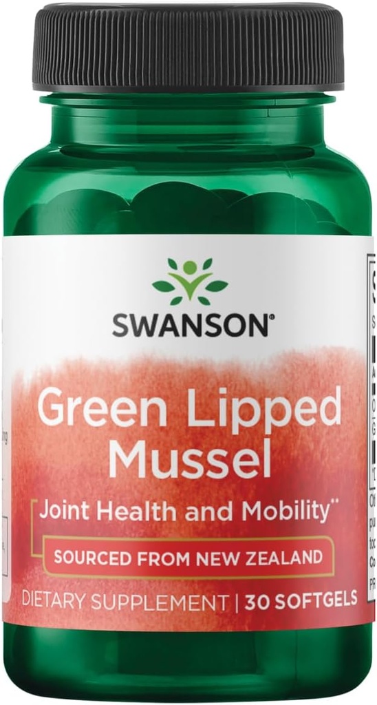 Swanson New Zealand Green Lipped Mussel Oil 30 Sgels