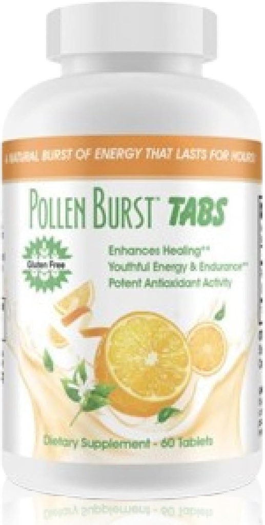 Youngevity Pollen BurstTM Tabs - Organic Hypoallergenic Nutrient Extractos de Pure Flower Pollen - Antiguamente Projoba Polbax Energy ' Endurance - 60 Tablets