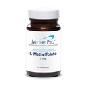 MetilPro L-Methylfolate 5 mg - L Folato de metil, Suplemento de metillfolato para hombres y mujeres, vitamina metilada B9 (5-MTHF) para la salud cerebral, el foco, la calma - 30 cápsulas (Pack of 1)