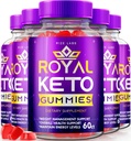rize labs - Royal Keto Gummies - ACV Organic Support for Belly Fat &amp; Weight Loss Diet, for Men &amp; Women Apple Cider Vinegar Extra Strength Gummies (300 Gummies) (Pack of 5)