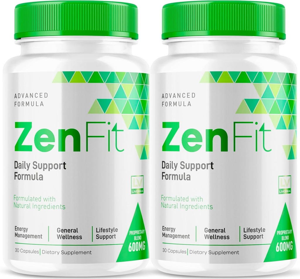 (2 Pack) Cápsulas Zenfit, Suplemento Zenfit, Píldoras Zenfit, Suplementos Naturales Zenfit, ZenFit, Fórmula Avanzada Zenfit, 60 cápsulas para 2 meses