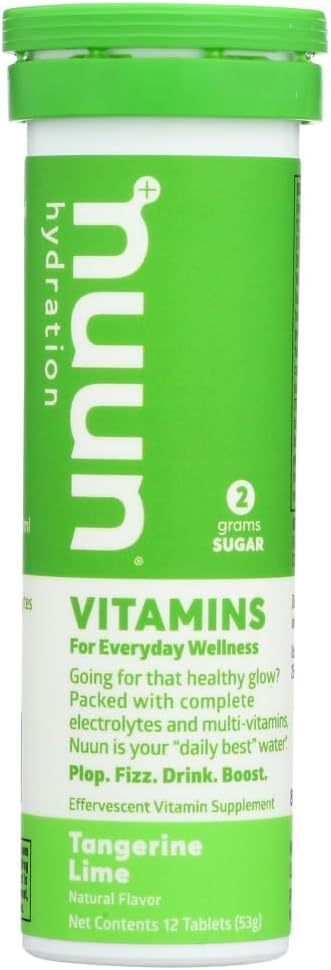Vitaminas Nuun: suplemento de hidratación diaria de la lima de Tangerina (3 tubos de 12 pestañas)3