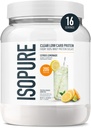 Isopure Clear Whey Isolate Protein Powder, Lactose Free, Gluten Free, Naturally Flavored, Citrus Lemonade, 20g Protein Por Serving, 14.1 Oz, 16 Servings (Packaging May Vary)