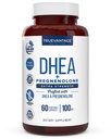 DHEA 100mg Suplemento con Pregnenolone 60mg -Apoyos Equilibrio hormonal, Lean Muscle Mass, Energy, Mood, Sleep y Envejecimiento saludable en hombres y mujeres- cápsulas vegetales