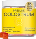 Prelude Bovine Colostrum Chews for Gut Health, Bloating & Beauty for Women & Men - Grassfed Colostrum Gummies for Digestive Health Immunity & Overall Wellness - Colostrum Supplement Made in USA