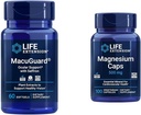 Extensión de la vida MacuGuard Eye Health Supplement with Magnesium Capsules 500mg - Lutein, Zeaxanthin, Meso-zeaxanthin y Saffron for Healthy Vision - 60 Softgels y 100 cápsulas vegetarianas