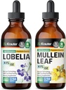 BIO KRAUTER Lobelia Tincture 4 Fl. Oz. &amp; Mullein Tincture 4 Fl. Oz.