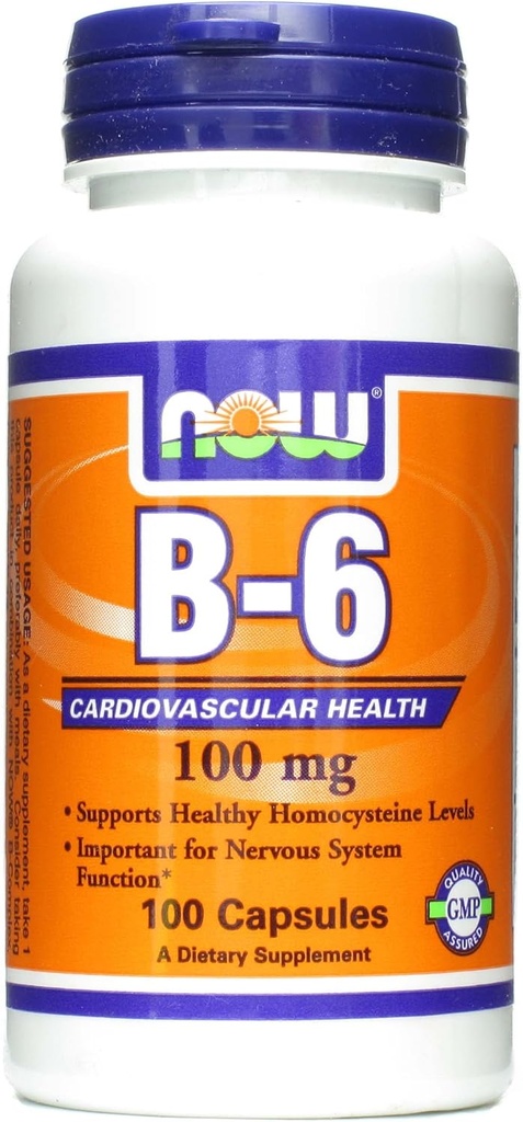 Ahora Alimentos B6 100 mg cápsulas, 100 TC