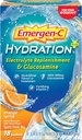 Hidratación Emergen-C Mezcla de Bebida Deportiva con Vitamina C (18 Conde, Flavor Naranja Spritz con Glucosamina), Reposición Electrolítica, 0.34 Embalajes de Polvo