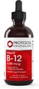 PROTOCOLO PARA LA VIDA BALANCE Líquido B-12 5,000mcg - Soporte del sistema nervioso - con vitaminas B - Lácteo libre &amp; Vegan Vitamina B Líquido - 4 fl oz