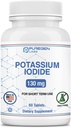 Potasio Iodide Tabletas 130 mg Kosher Iodine Tablets, Thyroid Support – 60 Tablets