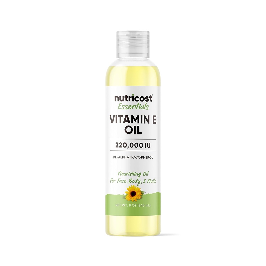 Nutricost Esenciales Vitamina E Aceite (8 onzas / 230.000 UI)